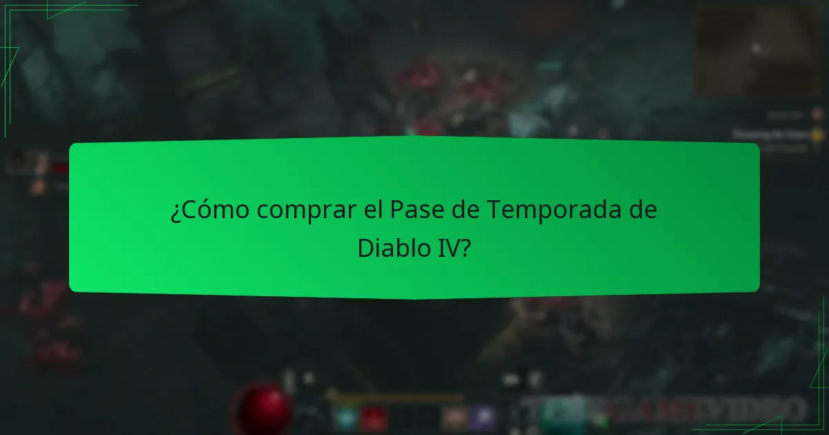¿Cómo funciona el Pase de Temporada de Diablo IV?