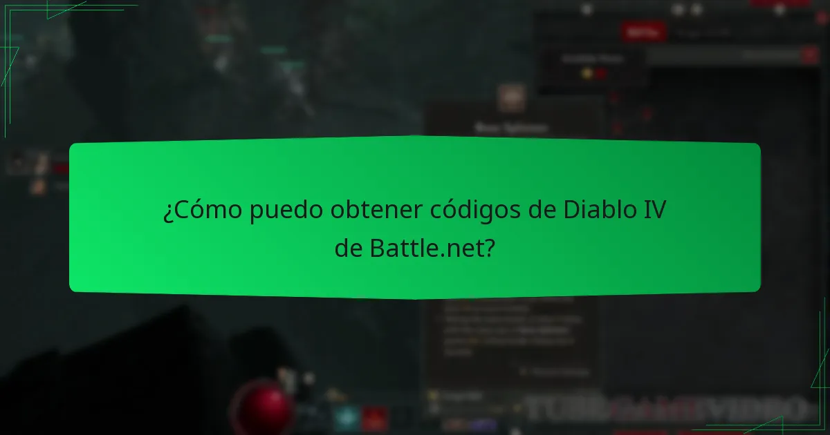 ¿Cómo puedo obtener códigos de Diablo IV de Battle.net?