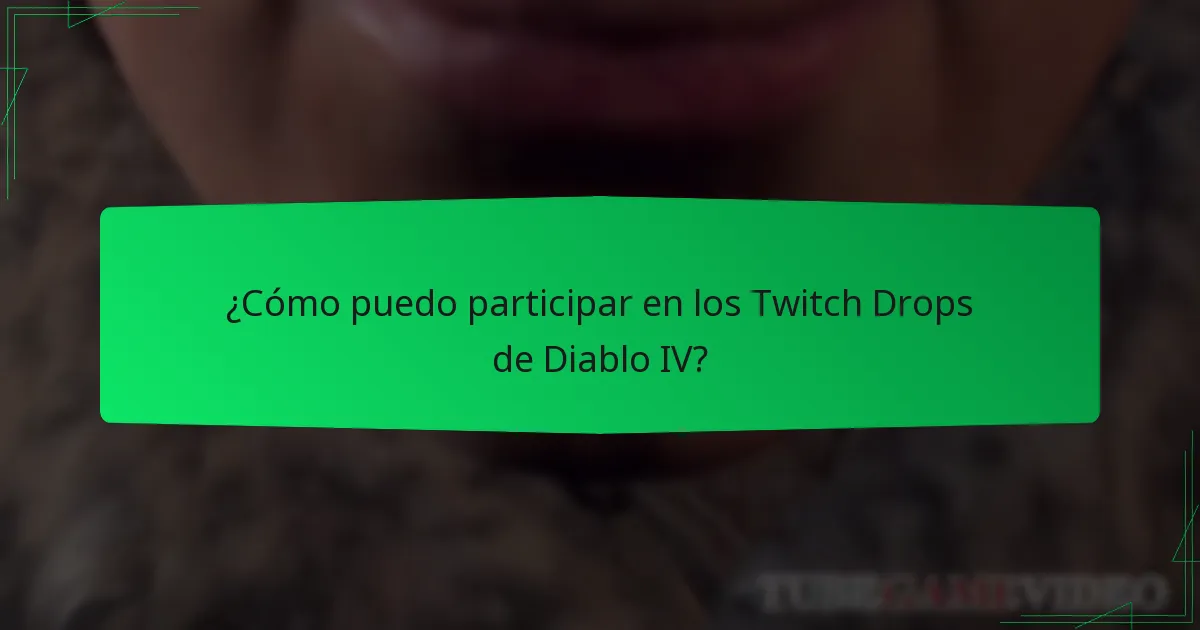 ¿Cuándo es el calendario del evento de Twitch Drops de Diablo IV?