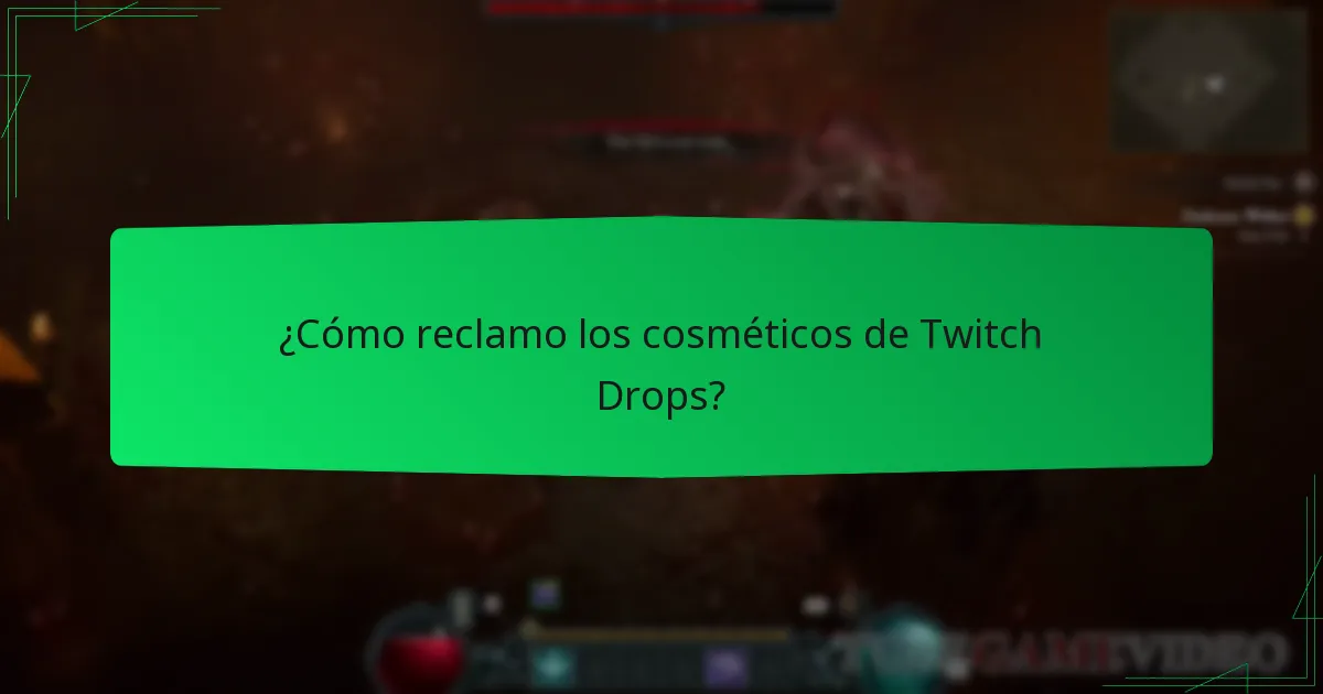 ¿Qué cosméticos están disponibles a través de los Twitch Drops?